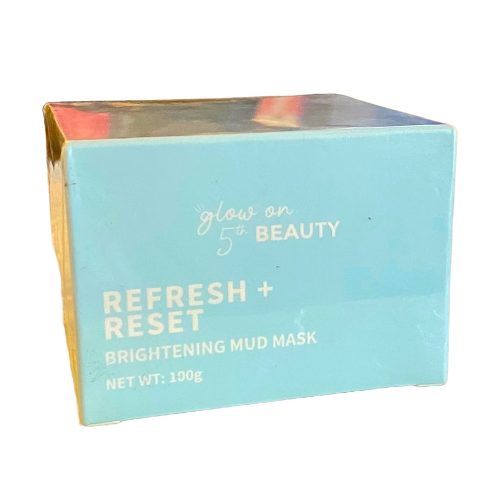 GLOW ON 5TH Beauty REFRESH + RESET Brightening Mud Mask Full Size 100 g Sealed